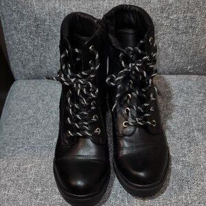 Nine West Women's Halima Combat Boots Size 7 1/2